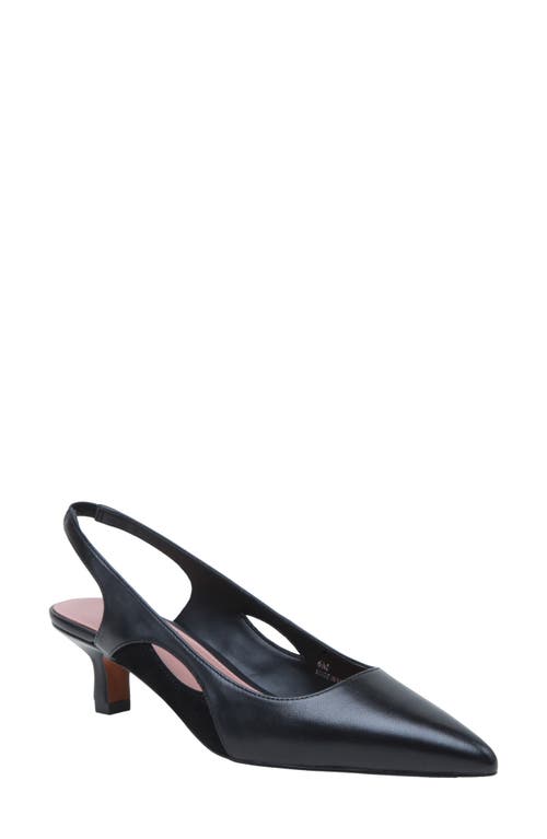 Linea Paolo Corley Pointed Toe Slingback Pump In Animal Print