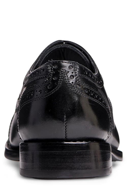 Anthony Veer Ford Quarter Brogue Cap Toe Oxford In Black
