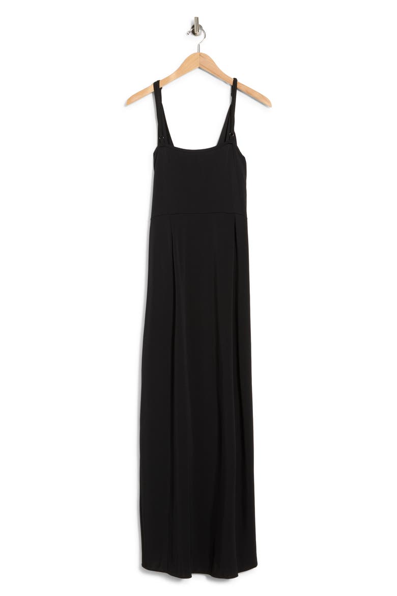 Amilia Cami Wrap Dress, Alternate, color, BLACK
