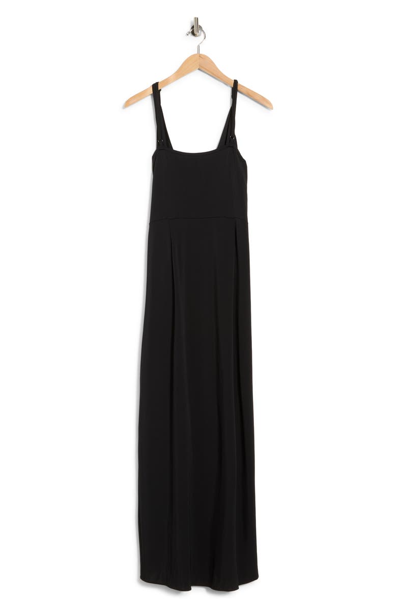 L'AGENCE Amilia Cami Wrap Dress, Alternate, color, Black