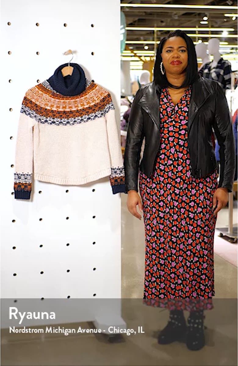 Brookdale Fair Isle Turtleneck Sweater, sales video thumbnail