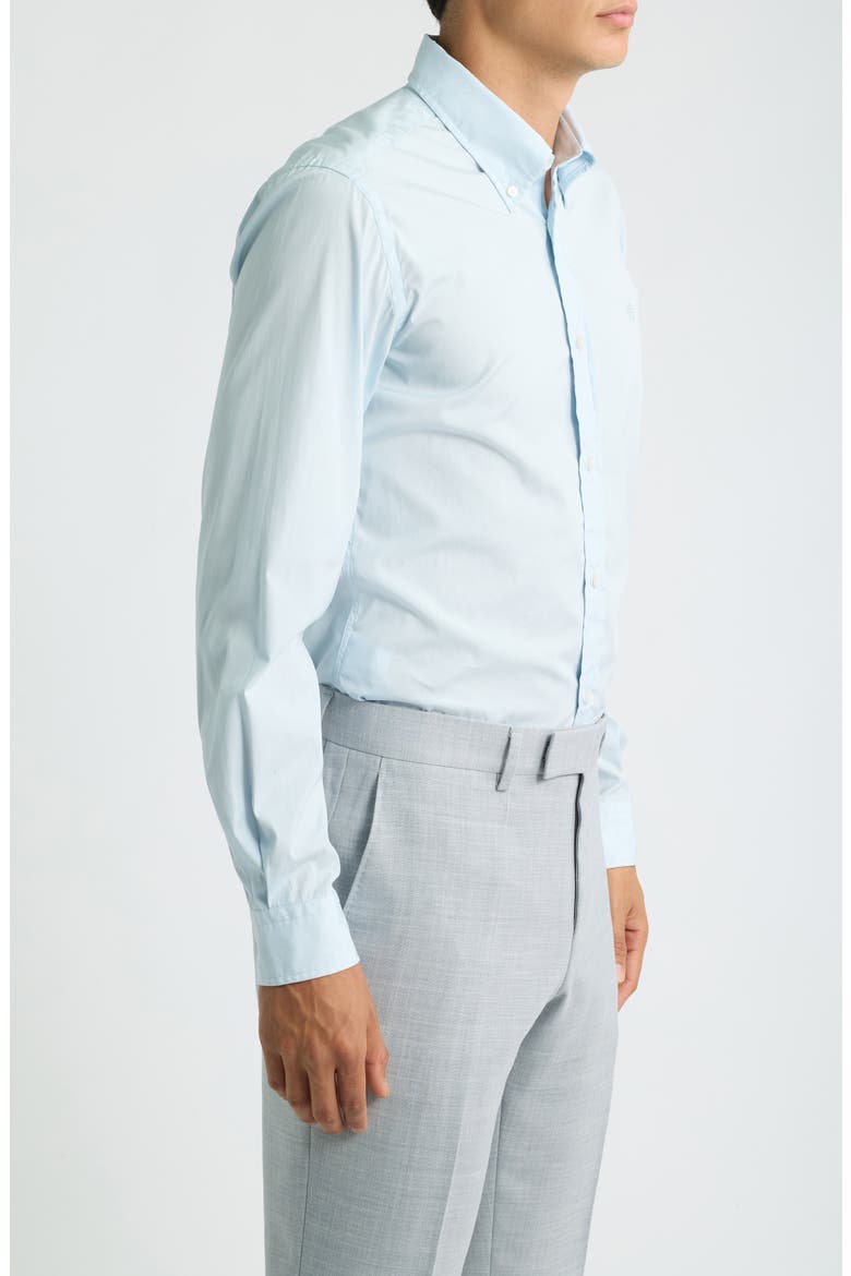 H-Roan Slim Fit Button Down Shirt, Alternate, color, OPEN BLUE