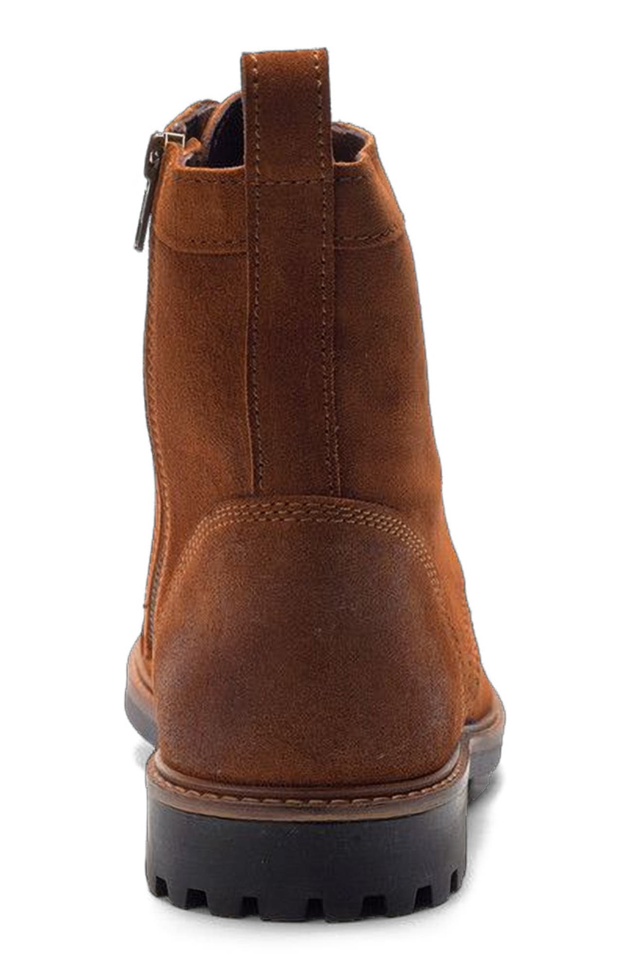 Wilder Lace-up Boot, Alternate, color, Cognac Suede
