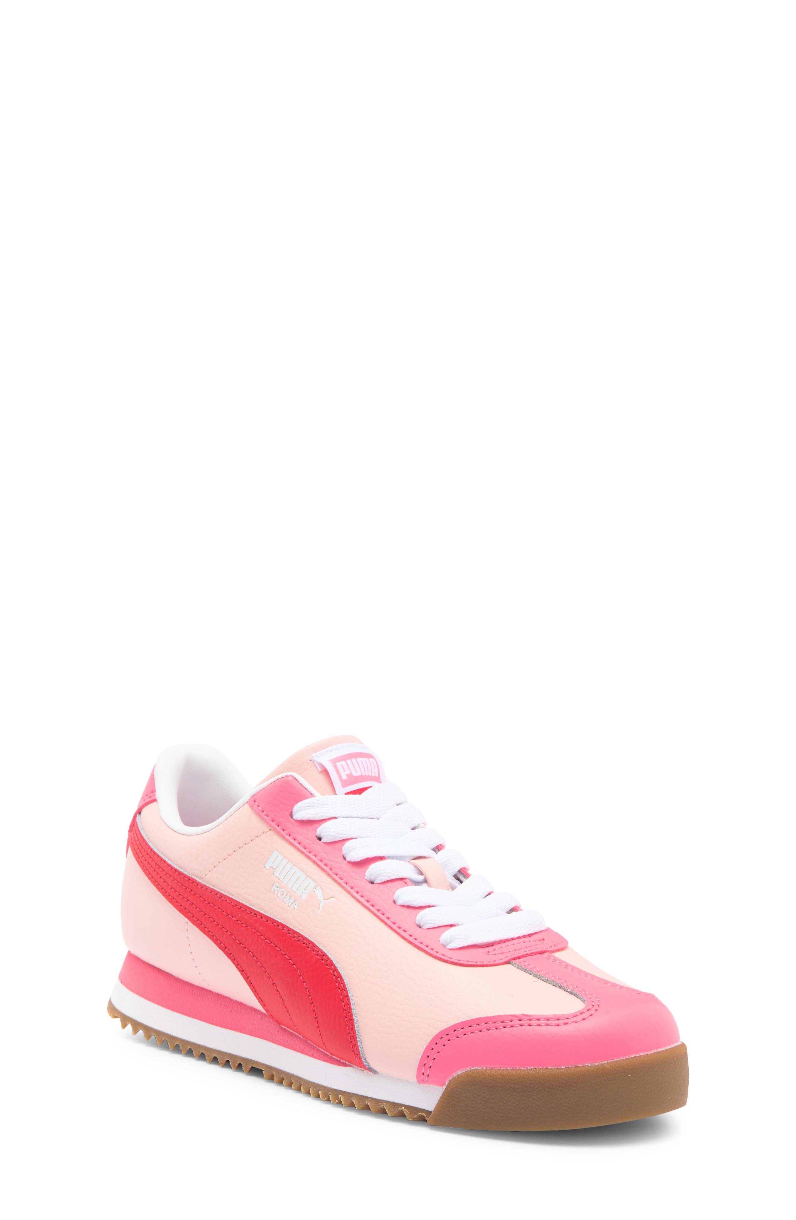 PUMA Kids' Roma 24 Standard Jr Sneaker, Main, color, Rose Dust-For All Time Red