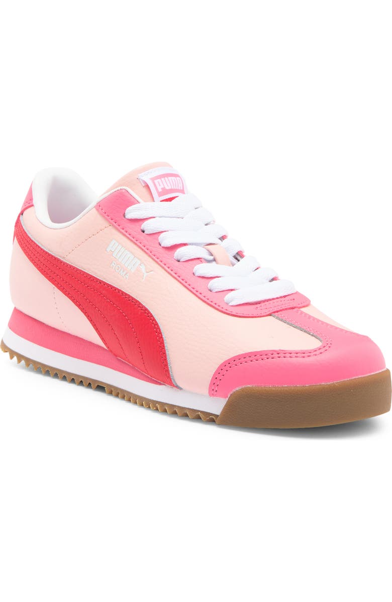 PUMA Kids' Roma 24 Standard Jr Sneaker, Main, color, Rose Dust-For All Time Red