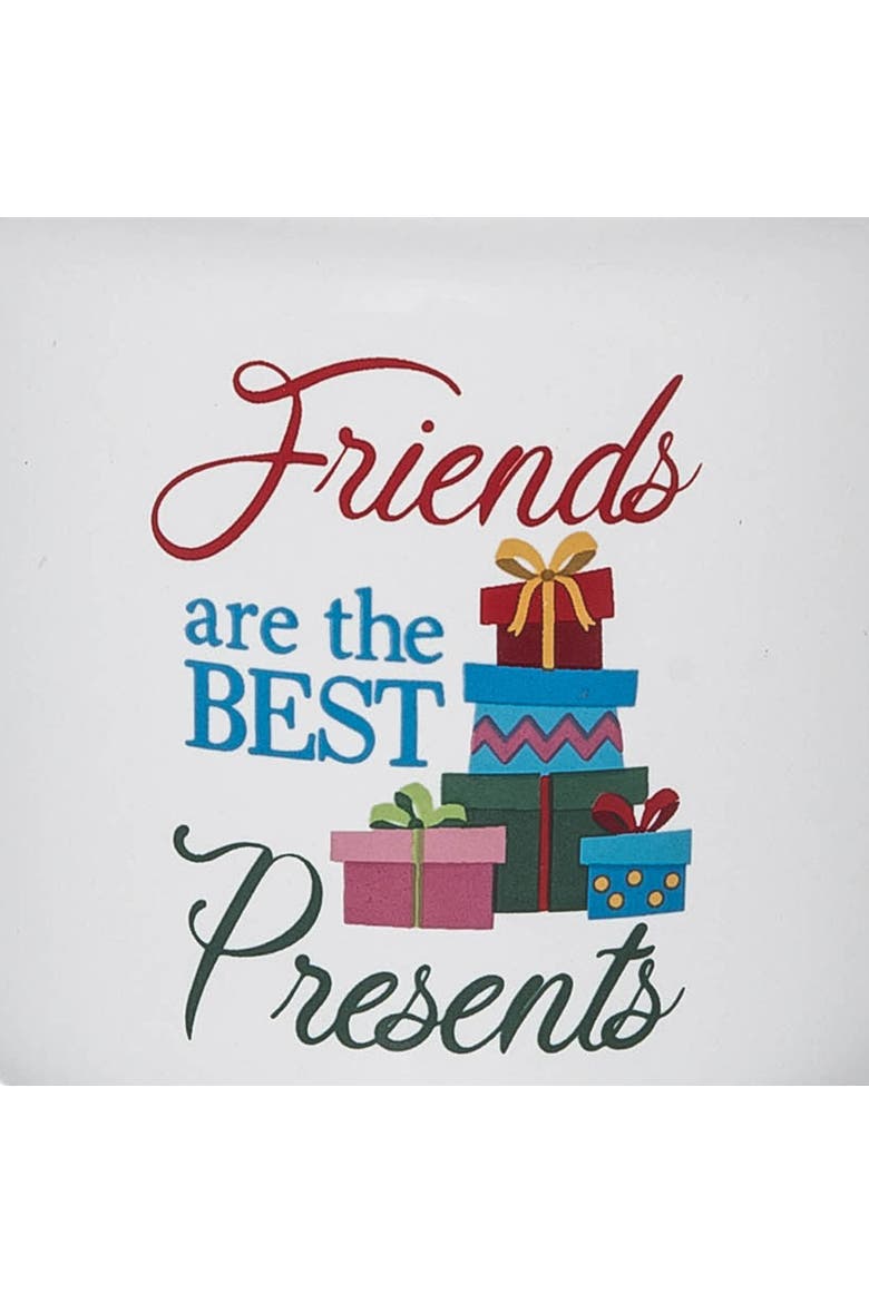 Friends Are Presents Mug, Alternate, color, Blue