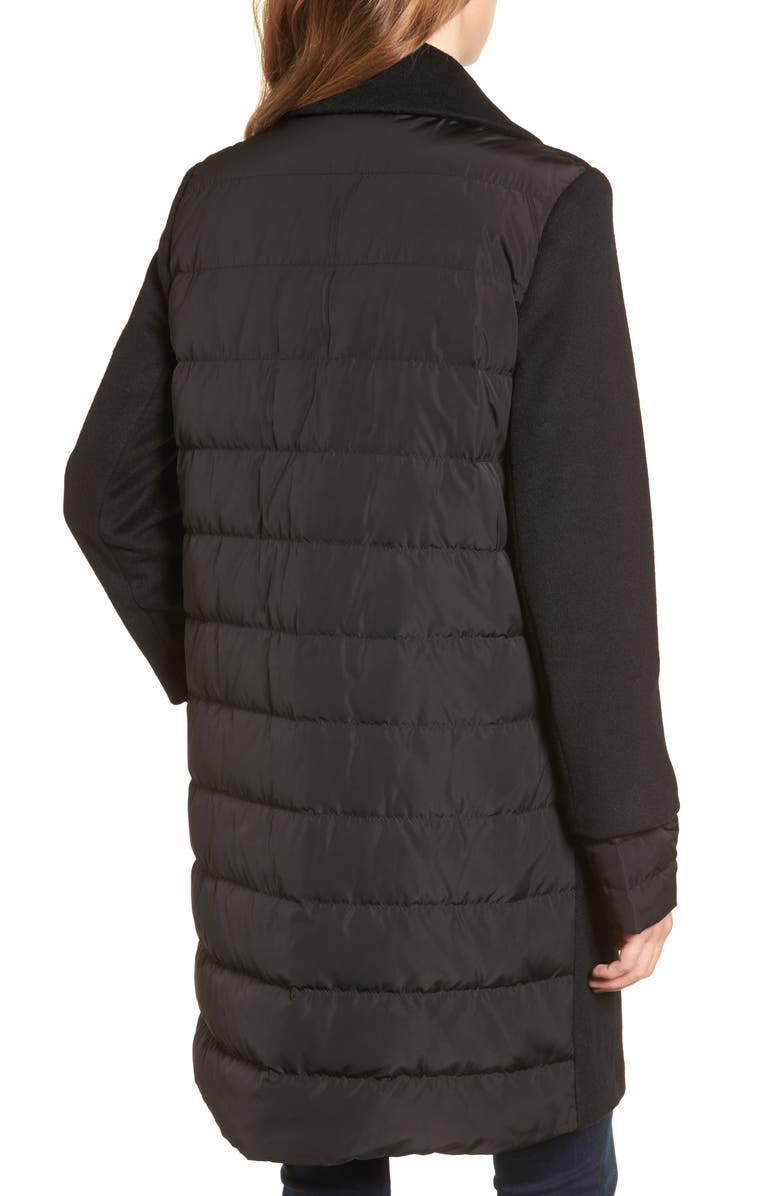 Calvin Klein Wool & Down Reefer Coat, Alternate, color,