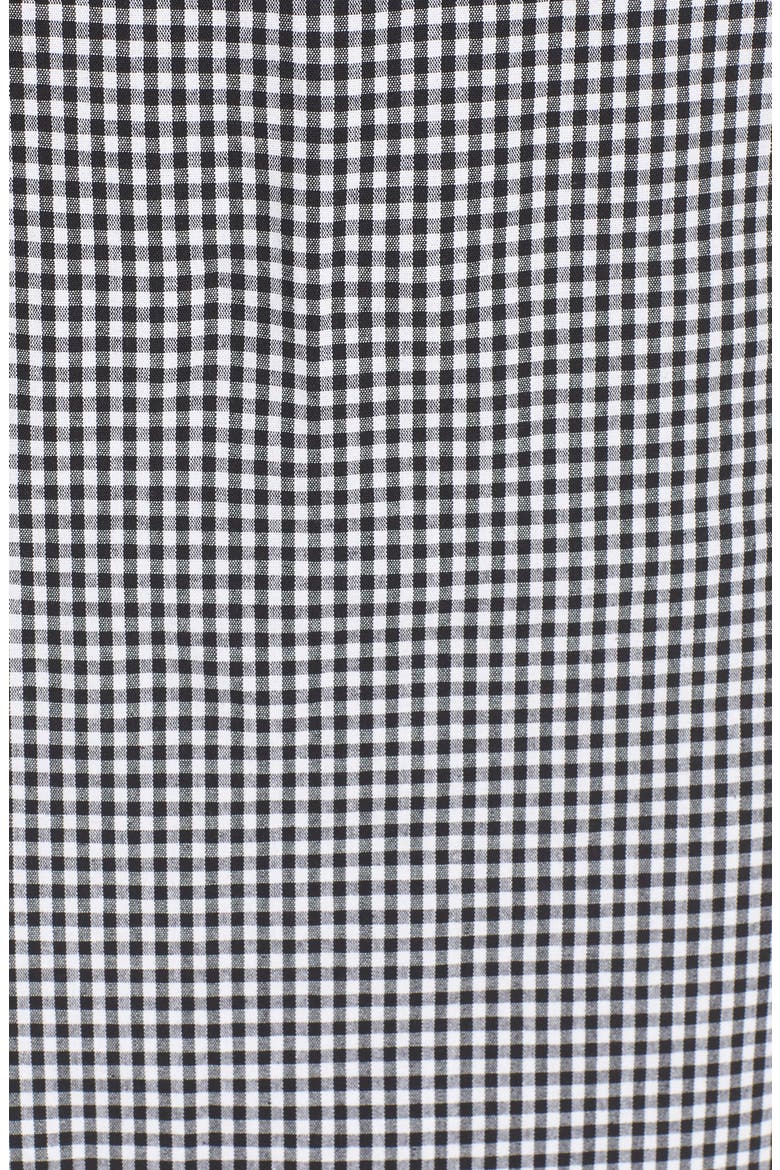 Strapless Gingham Dress, Alternate, color, BLACK GINGHAM STRIPE