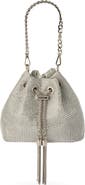 Olga Berg Sylvie Crystal Embellished Bucket Bag