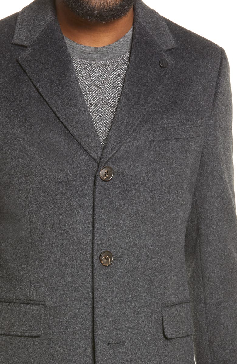 Ted Baker London Fjord Wool & Cashmere Overcoat, Alternate, color, 
