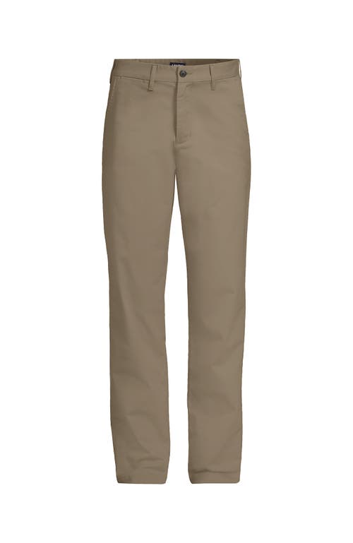 Lands' End Travel Kit Comfort Waist Classic Fit Chino Pant In Brown