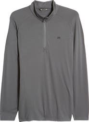 TravisMathew Men's Networking Quarter Zip Fleece Pullover