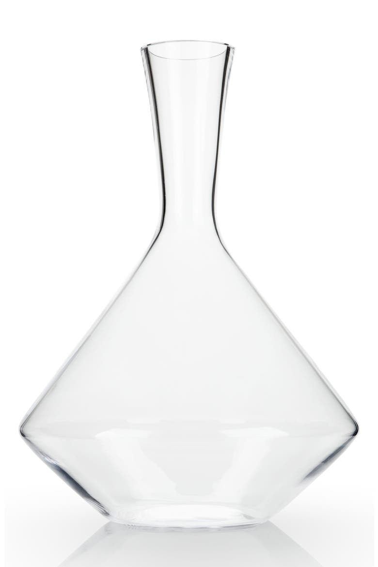 Raye Crystal Angled Wine Decanter, Main, color, CLEAR