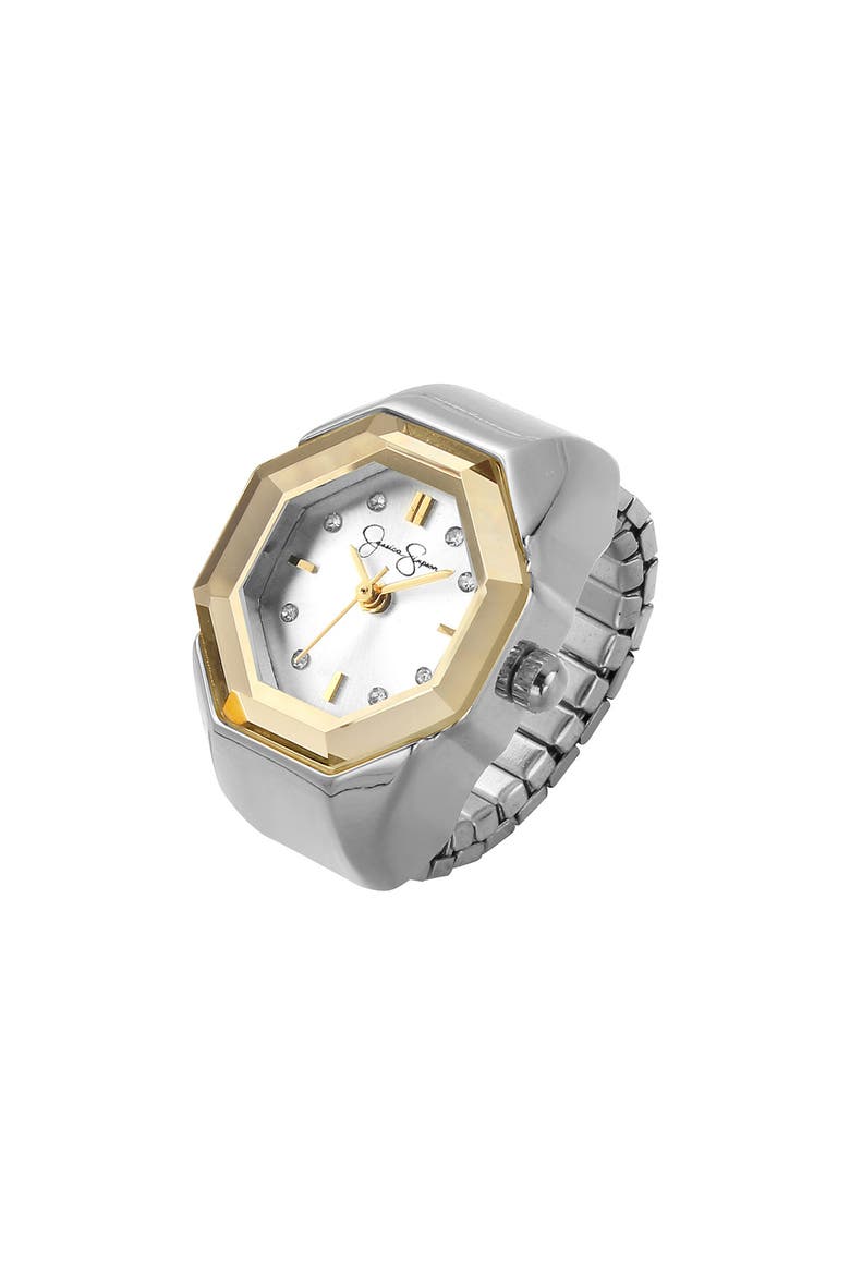 Silvertone Ring Watch, 22mm, Main, color, SILVER