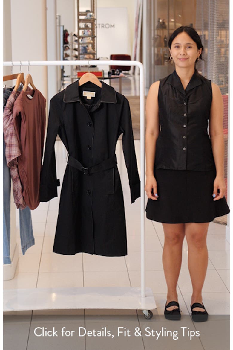 Water Resistant Belted Trench Coat video