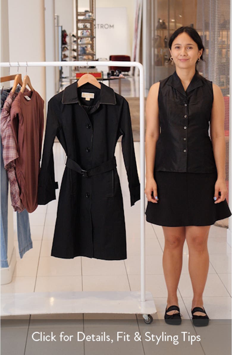 Water Resistant Belted Trench Coat, sales video thumbnail