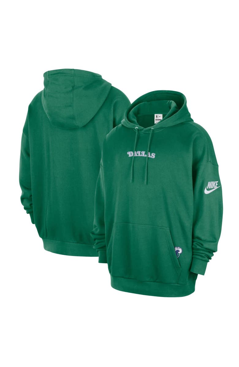 Nike Men's Nike Green Dallas Mavericks Classic Edition Hardwood Classics Premium Club Heavyweight Fleece Hoodie, Main, color, Green