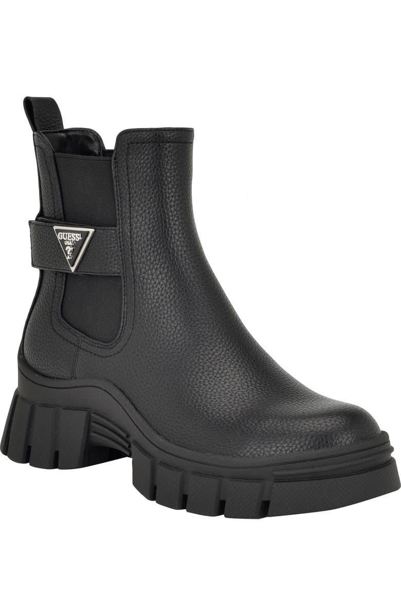 GUESS Hensly Platform Chelsea Boot, Main, color,