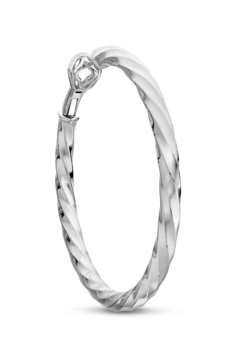 David Yurman Cable Edge<sup>™</sup> Hoop Earrings in Recycled Sterling Silver, Alternate, color,