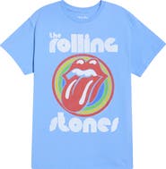 Junk Food Rolling Stones Bullseye Hot Lips Graphic T-Shirt