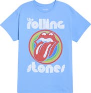Junk Food Rolling Stones Bullseye Hot Lips Graphic T-Shirt