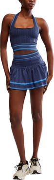 Free People FP Movement Advantage Halter Top & Miniskirt Set