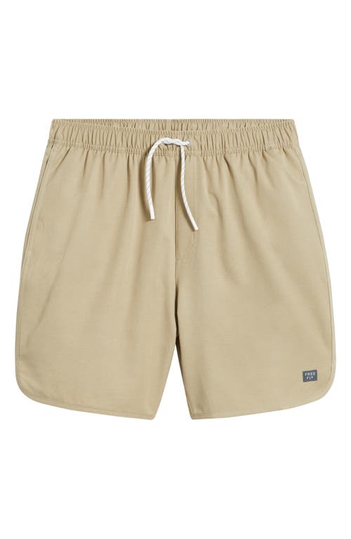 Free Fly Reverb Water Resistant Hybrid Performance Shorts In Coriander