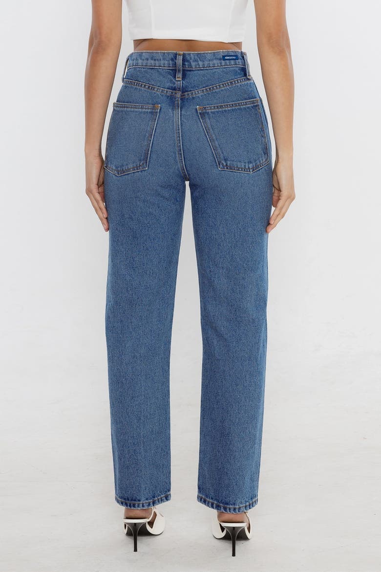The Tracy Straight Jean, Alternate, color, Ocean Blue