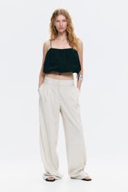 H&M Wide Tailored Trousers
