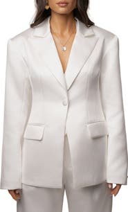 JLUXLABEL Victoria Satin Blazer