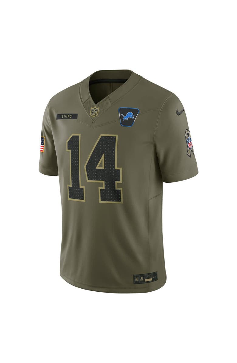 Nike Men's Nike Amon-Ra St. Brown Olive Detroit Lions 2025 Salute to Service Limited Jersey, Alternate, color, Olive