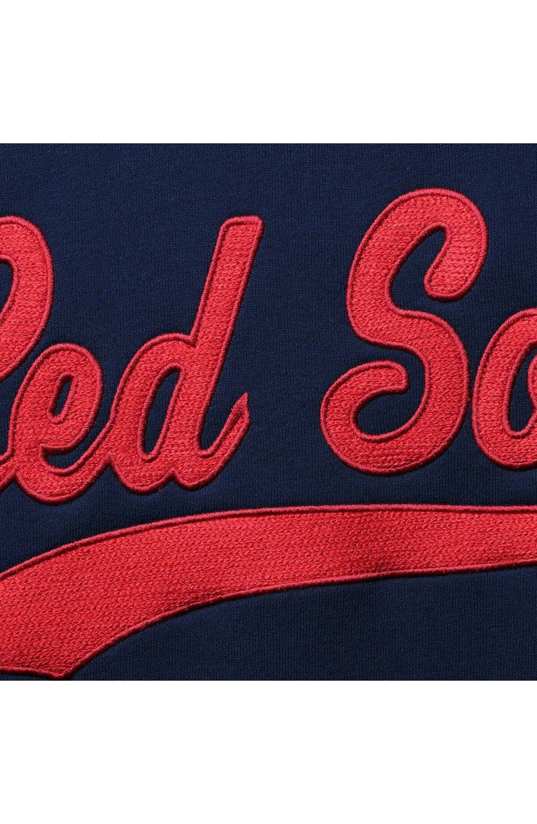 STARTER Women's Starter Navy/Red Boston Red Sox Playmaker Raglan Pullover Sweatshirt, Alternate, color, Navy