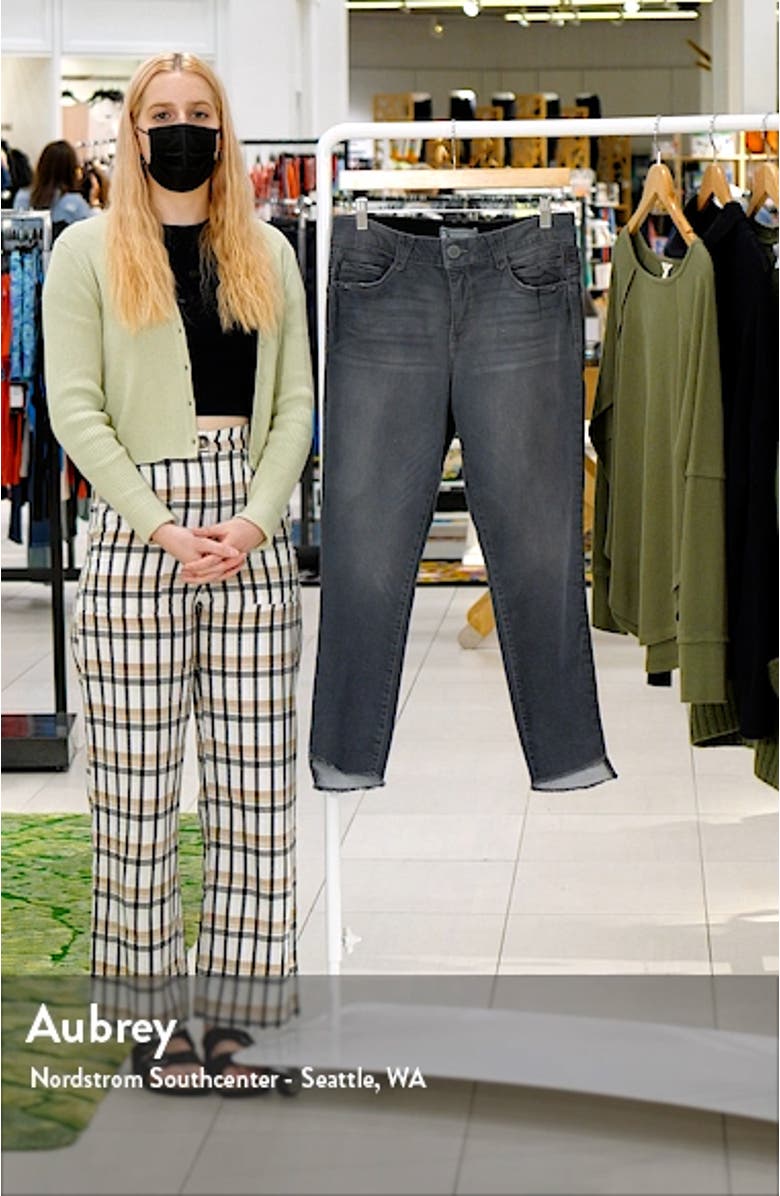 Ab-Solution CoolMax<sup>®</sup> Raw Hem Straight Leg Jeans, sales video thumbnail