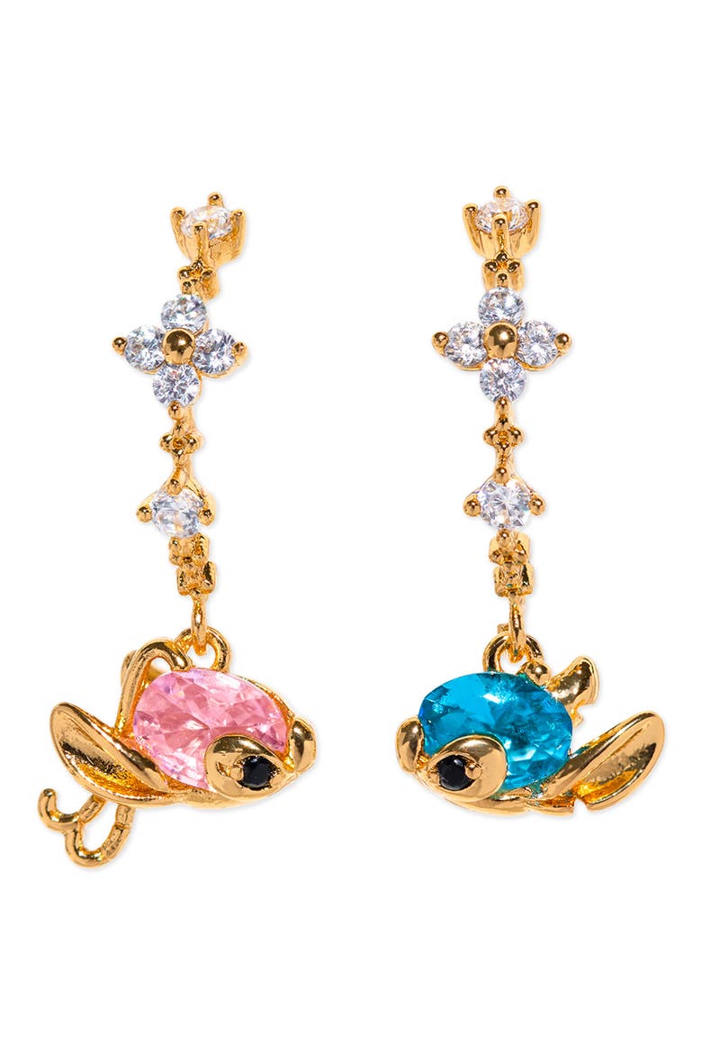 x Disney Love Experiment Hoop Earrings, Main, color, GOLD