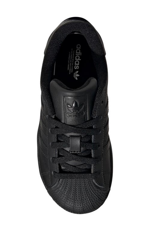 Adidas Originals Adidas Kids' Superstar Ii Sneaker In Black/black/black