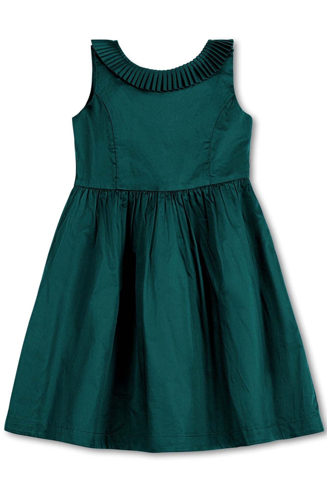 Kids' Organic Pleated Collar Party Dress (Toddler)
