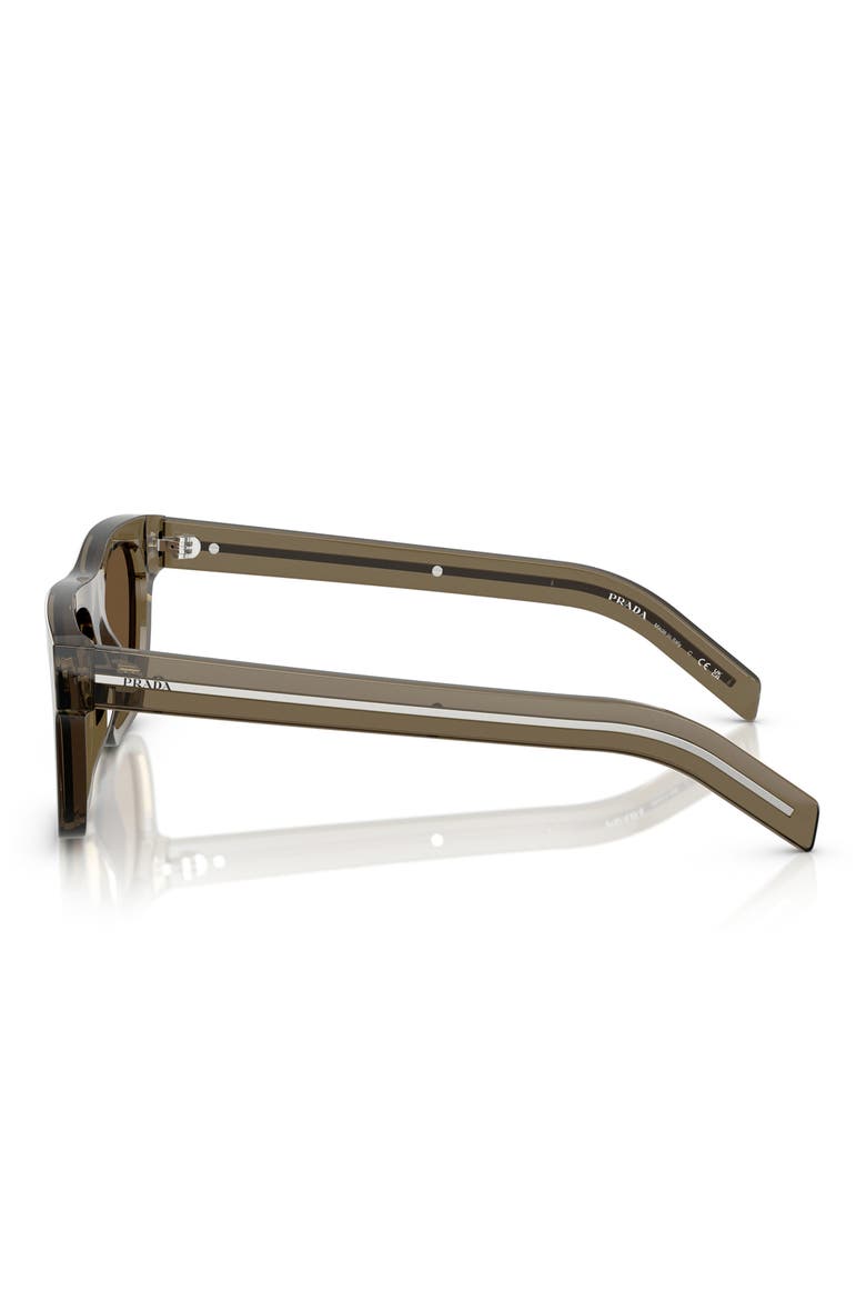 55mm Pillow Sunglasses, Alternate, color, DARK BROWN