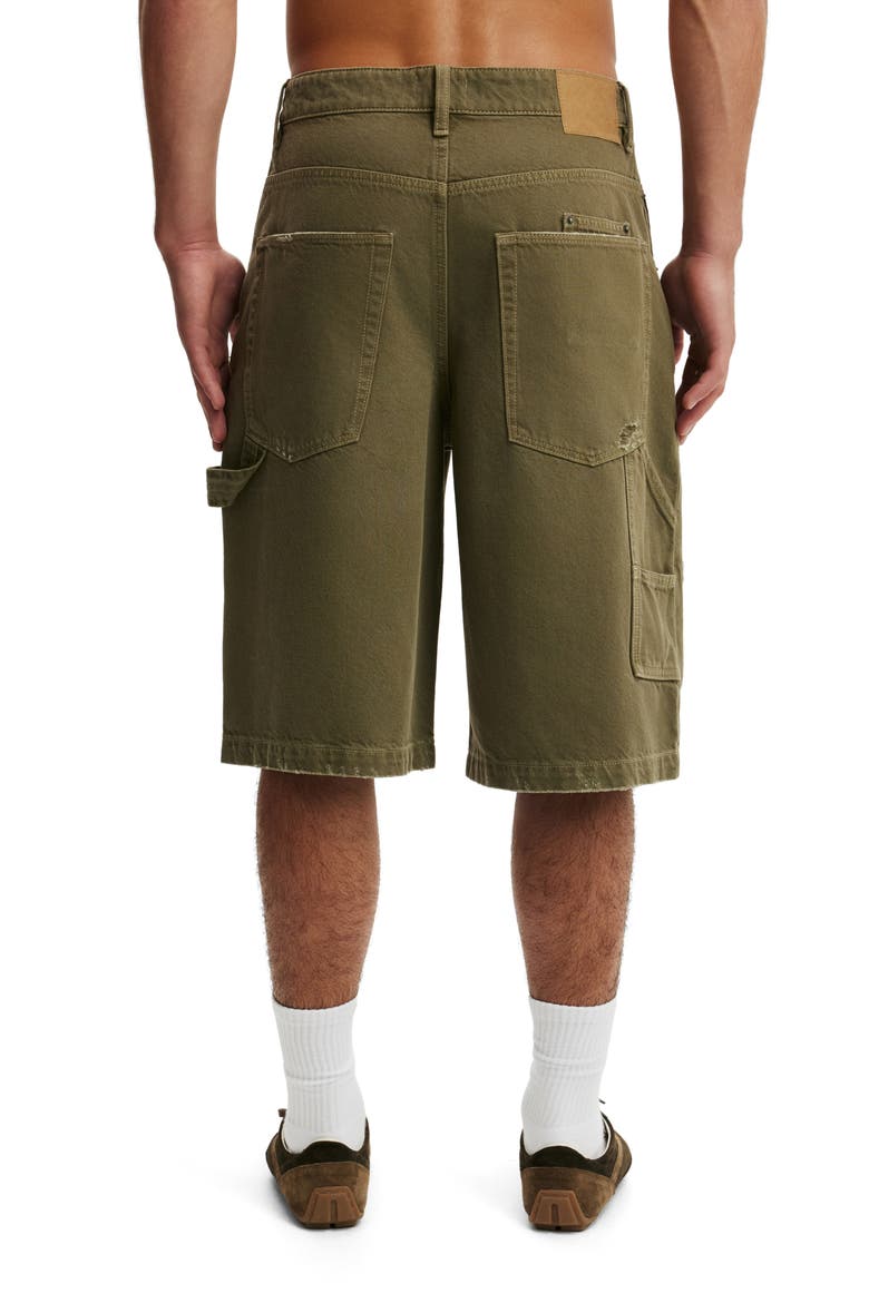 Men's Y2k Super Baggy Jort, Alternate, color, Carpenter Garage Green