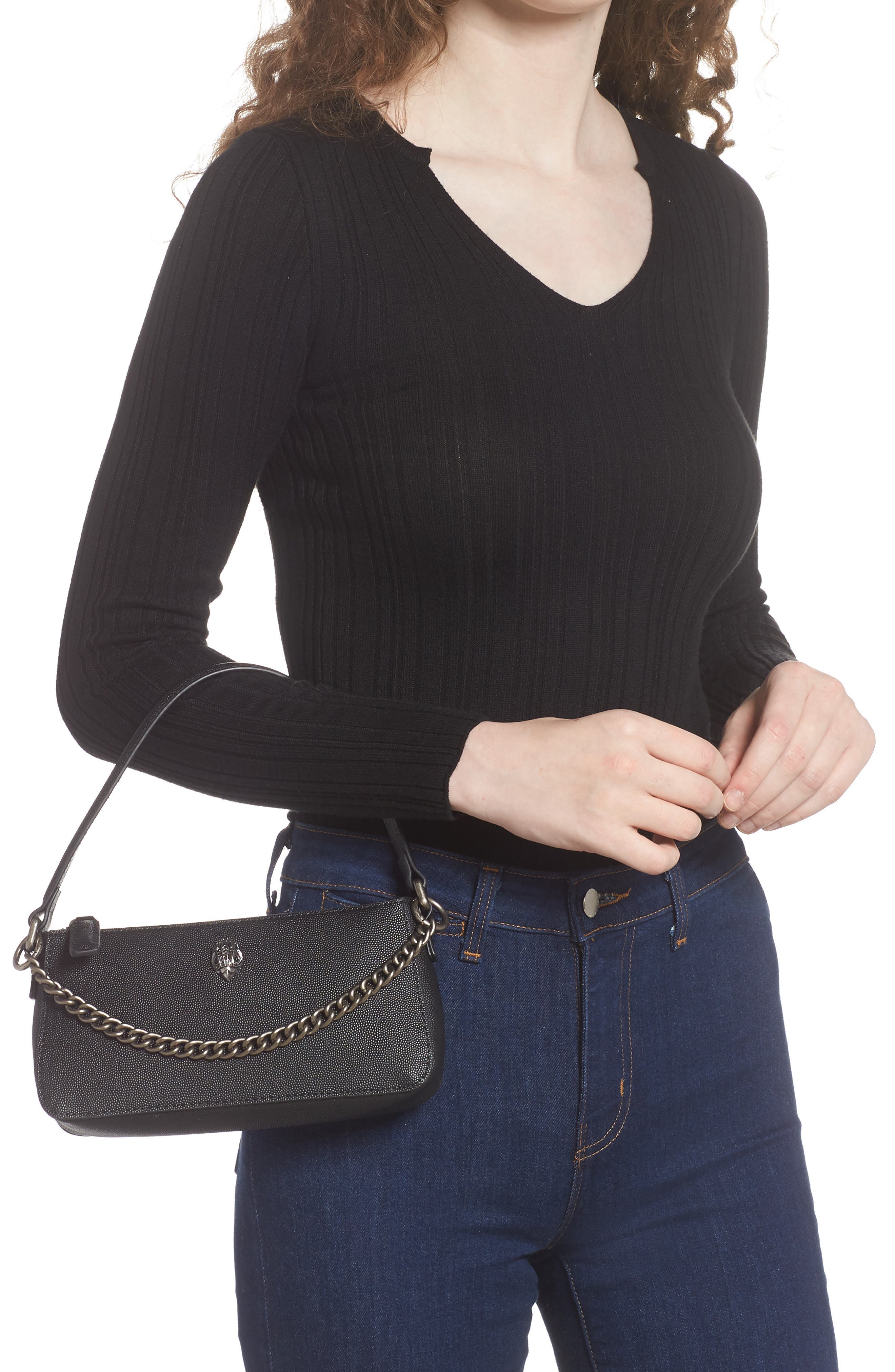 Kurt Geiger London Small Shoreditch Leather Shoulder Bag | Nordstromrack