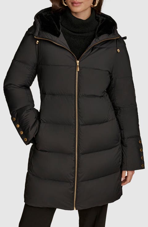 Water Resistant Hooded Down Puffer Coat
