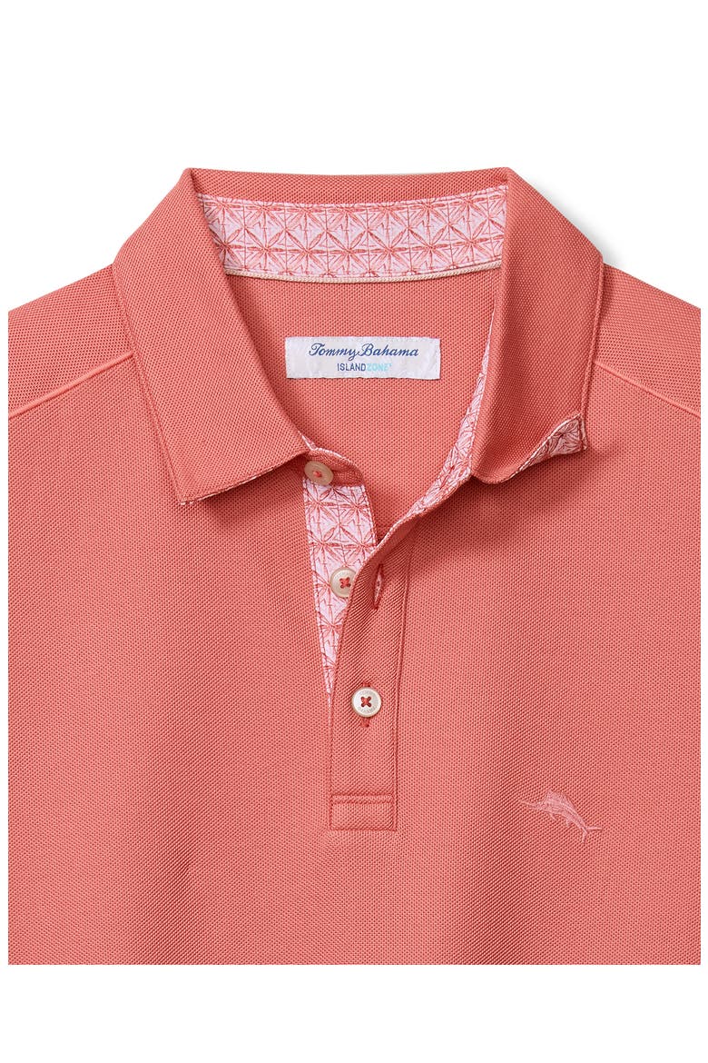 Etched Geo 5 O'Clock Polo, Alternate, color, RED GINGER
