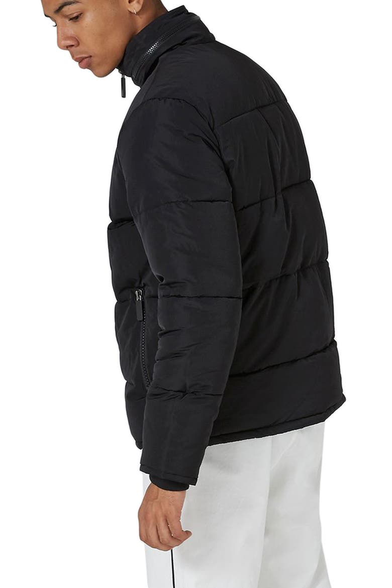 Rex Puffer Jacket, Alternate, color, BLACK