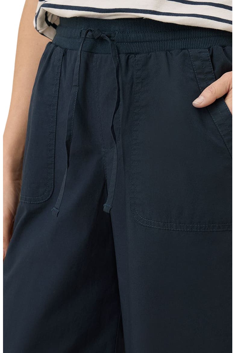Organic Cotton Monterey Poplin Wide Leg, Alternate, color, Midnight Blue