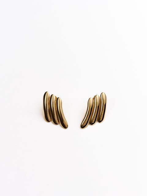 Maxime Large Ribbed Earrings