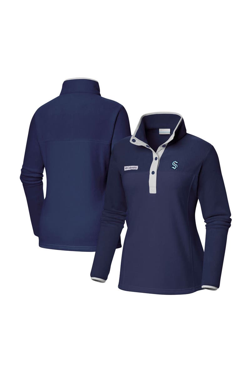 Columbia Women's Columbia Deep Sea Blue Seattle Kraken Benton Springs Half-Snap Jacket, Main, color, Navy