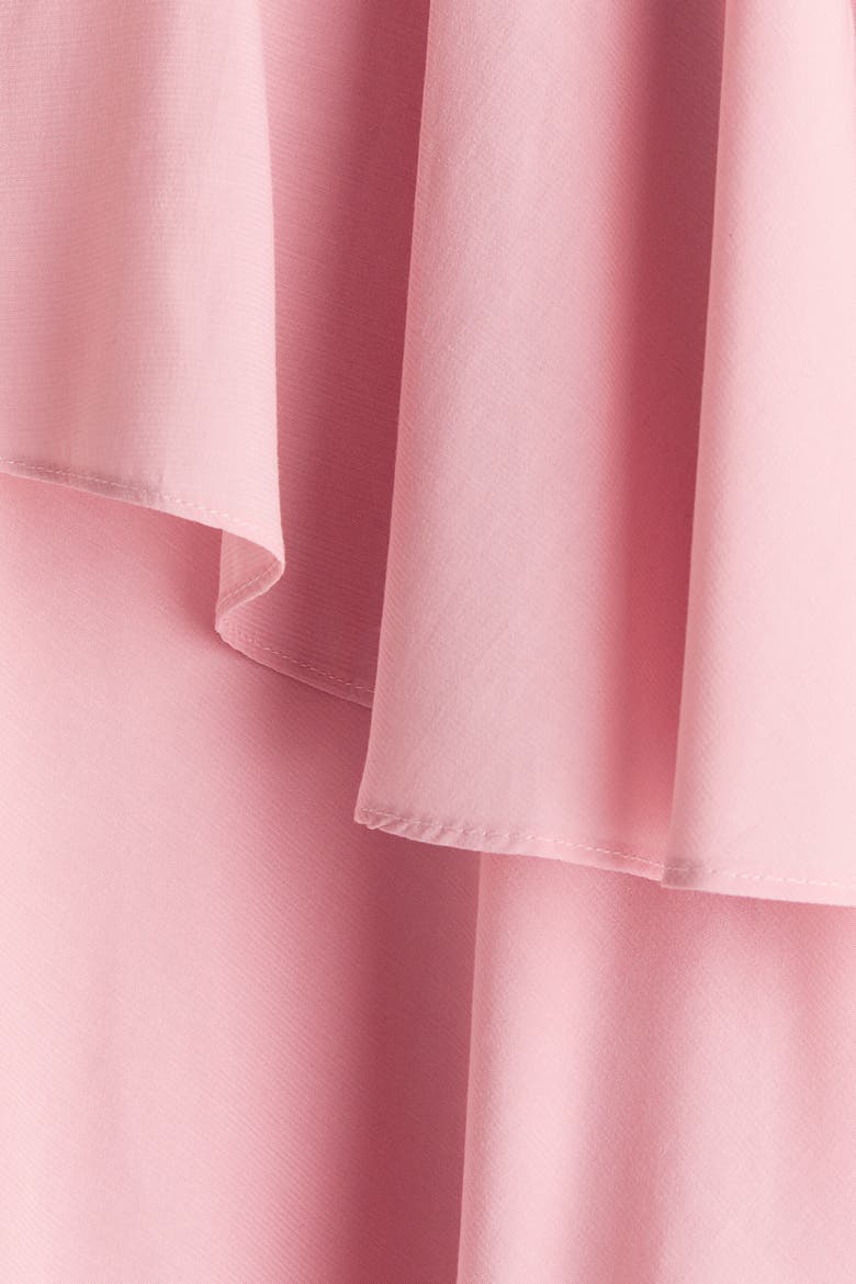 Flounced Viscose-blend Skirt, Alternate, color, Pink