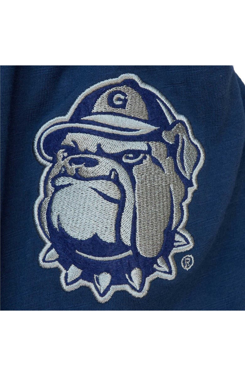 Mitchell & Ness Men's Mitchell & Ness Navy Georgetown Hoyas Legendary Raglan Pullover Hoodie, Alternate, color, 