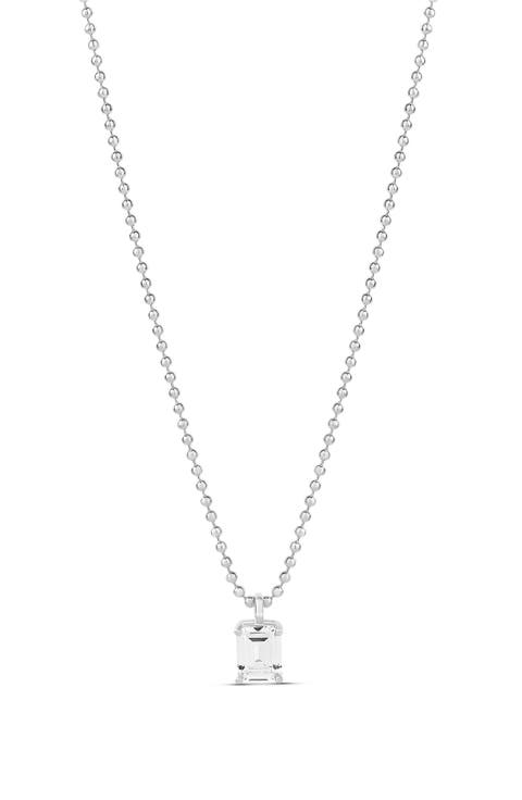 Cubic Zirconia Pendant Necklace