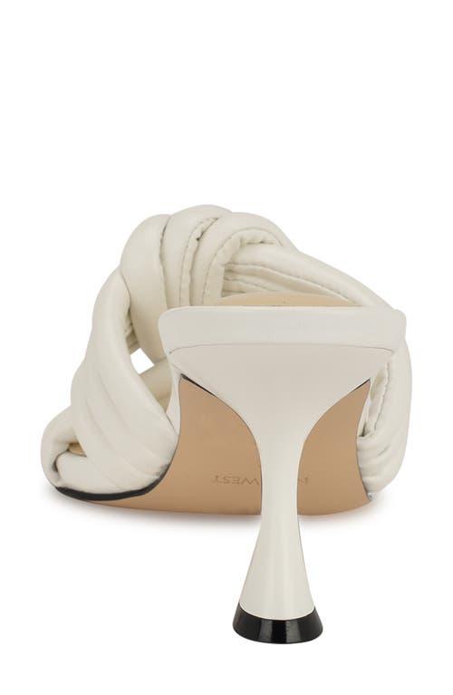 Nine West Norene Knotted Strap Sandal In White