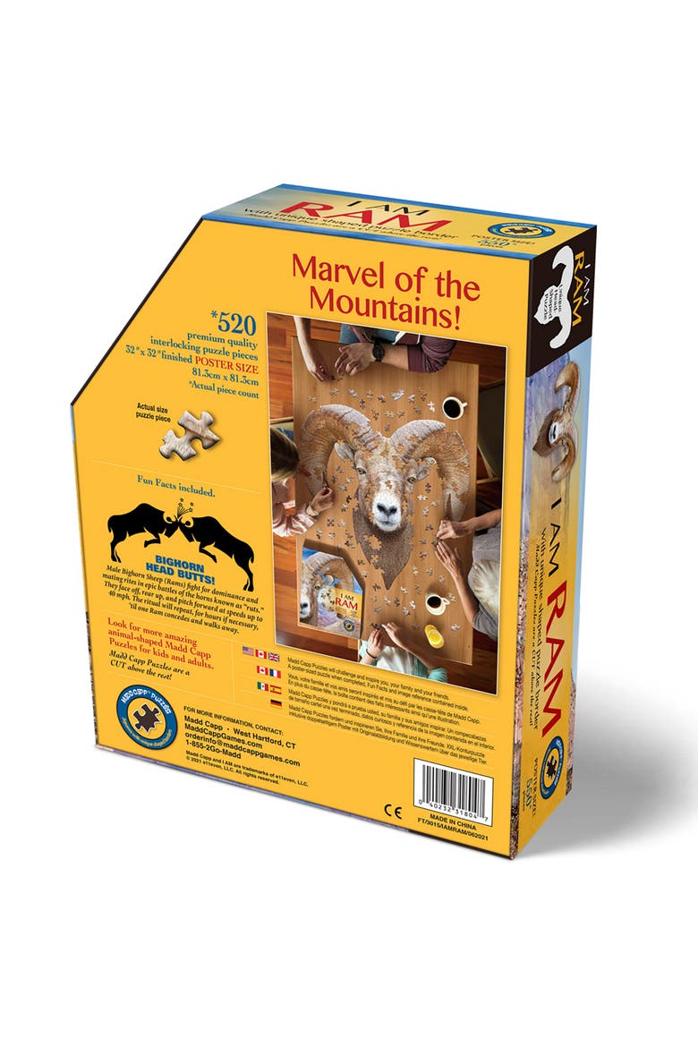 Ram 550 Piece Jigsaw Puzzle, Alternate, color, Multicolored